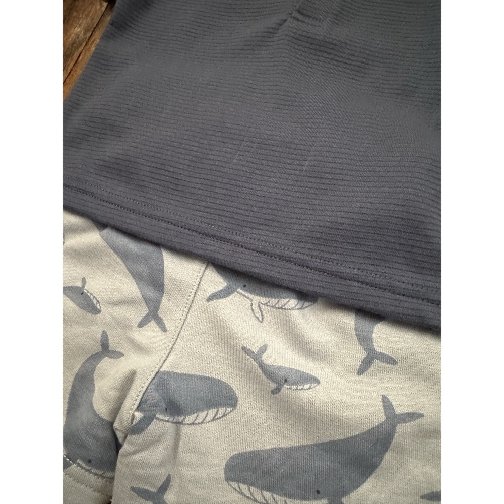 Carter's Boys Blue Whale Two-Piece Outfit Short Sleeves & Shorts Size 6 Months - Picture 4 of 6